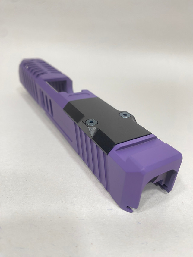 sm19 leonidas bright purple stripped slide