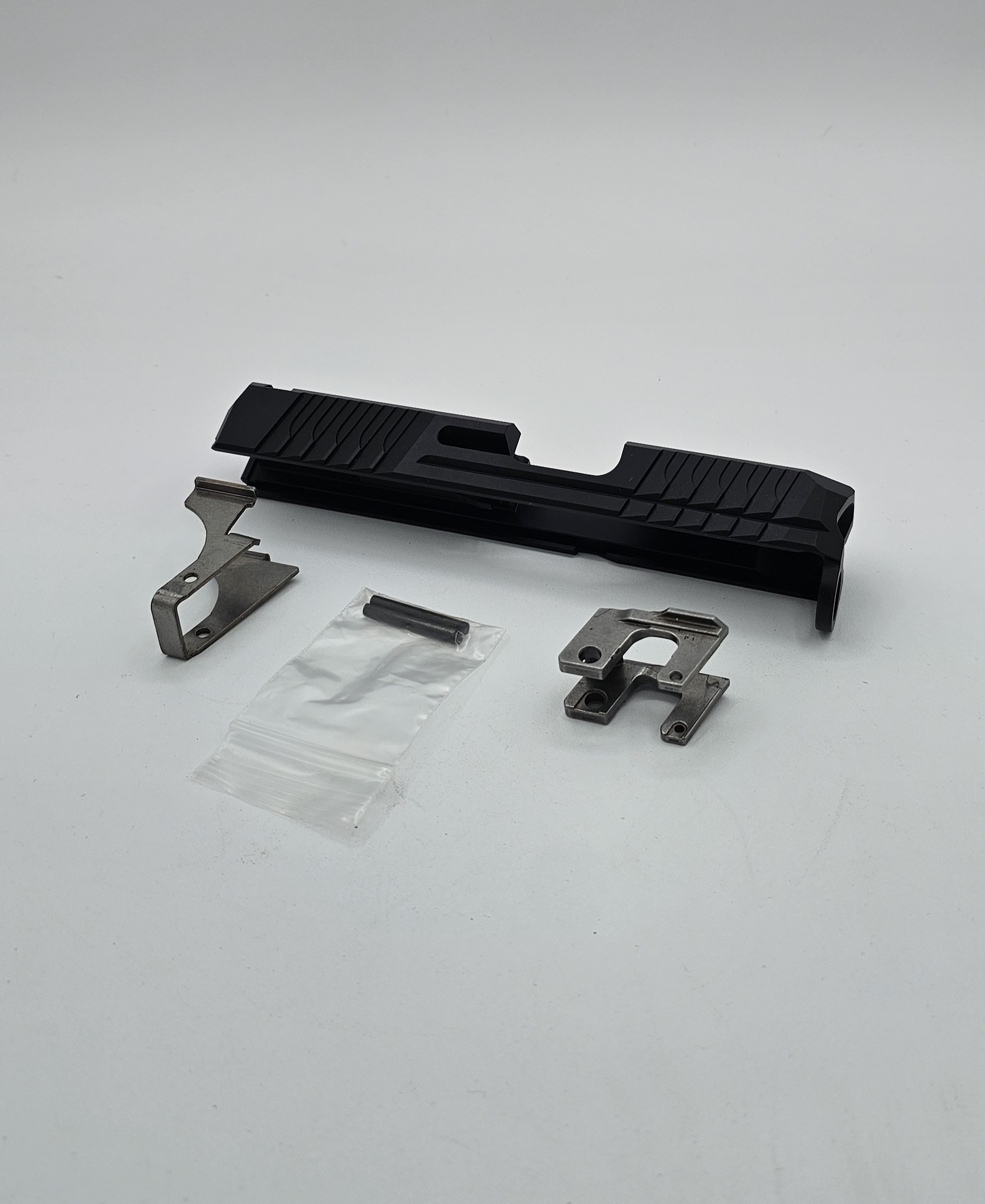 p80 slide pf940sc subcompact stripped slide black nitride blem