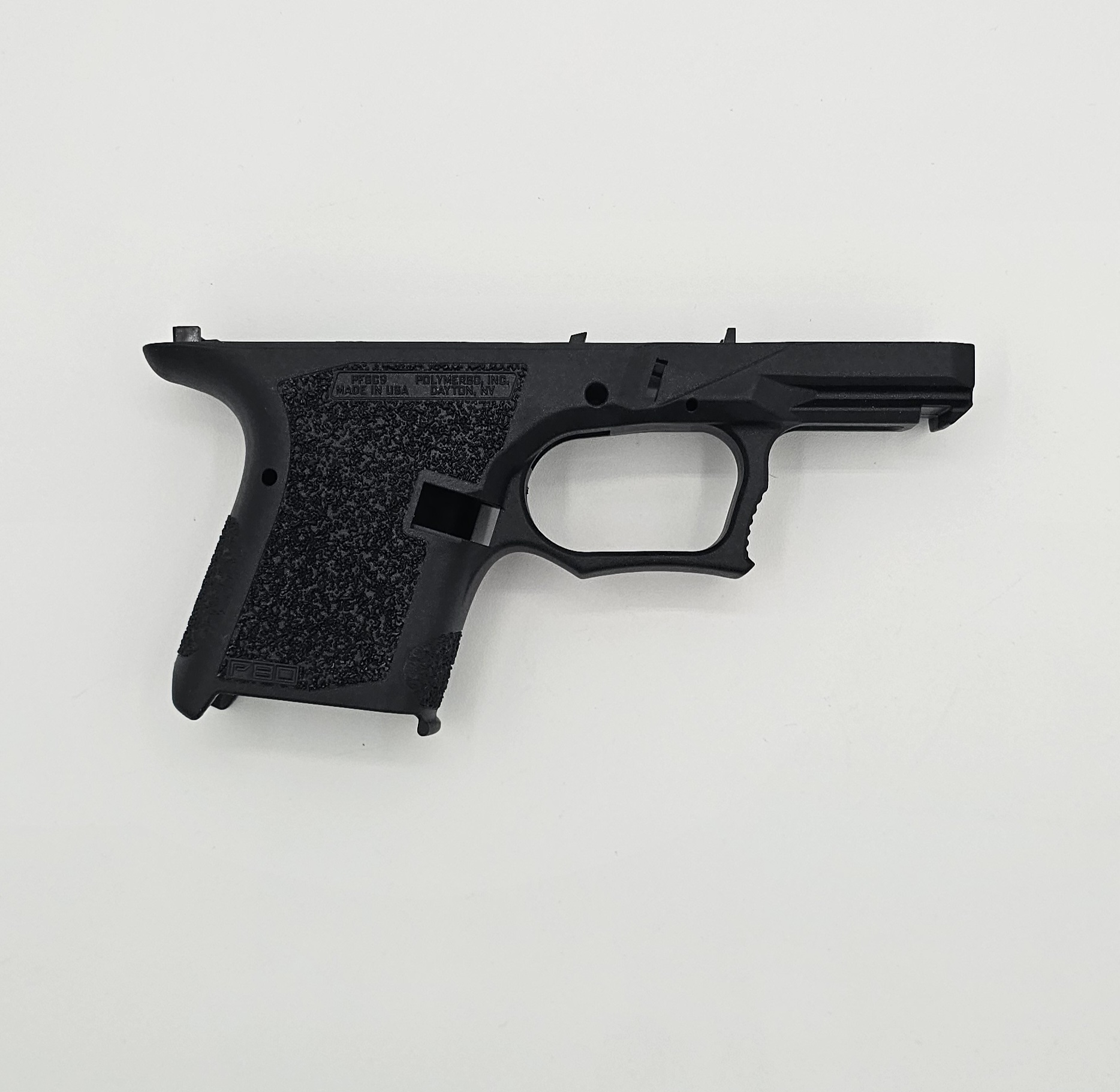 polymer80 pfsc9 "serialized" sub compact pistol frame fits glock 26/27/33 stripped blk