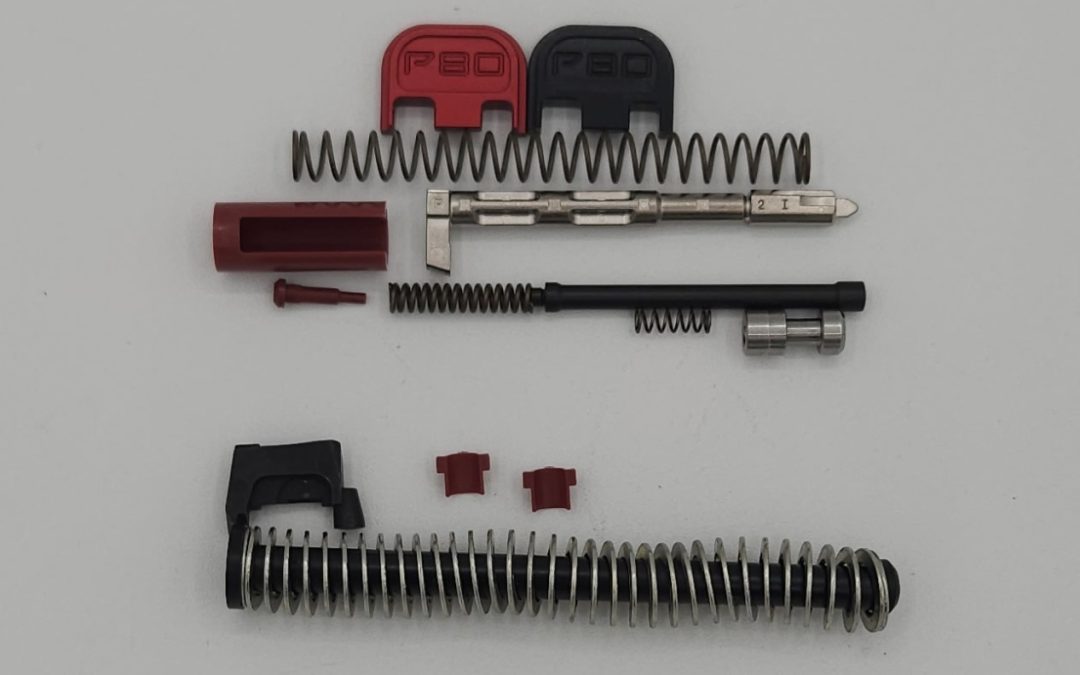 PF-Series MIM Slide Parts Kit Black/Red G19 RSA