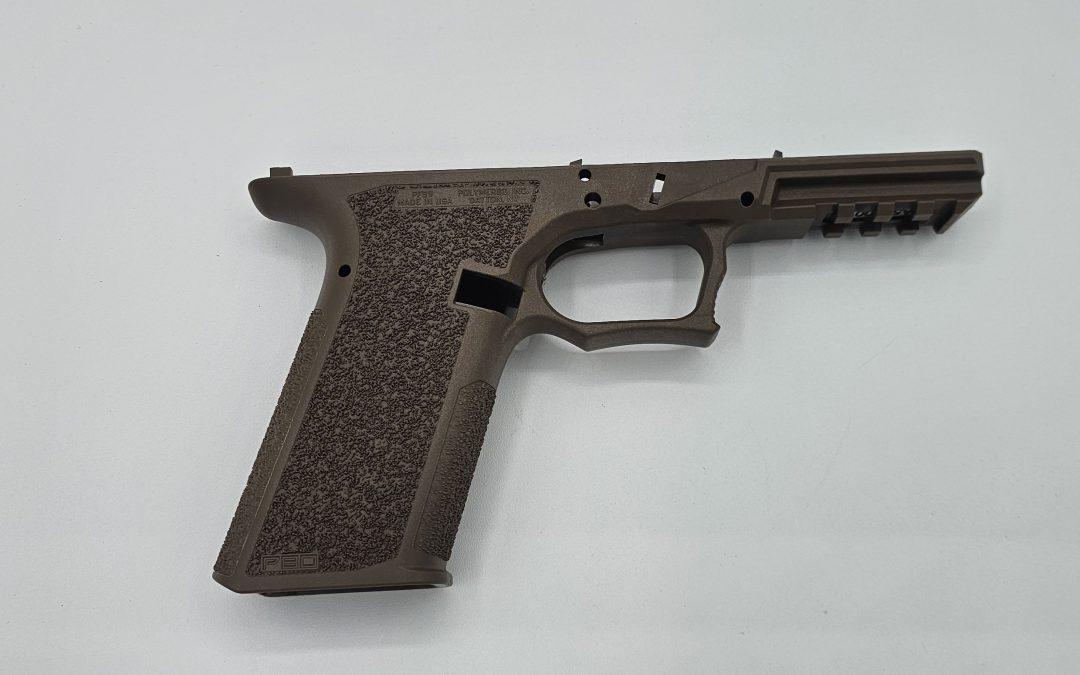 POLYMER80 PFS9 “SERIALIZED” STANDARD PISTOL FRAME FITS GLOCK 17/22/24/31/34/35 – STRIPPED – Coyote