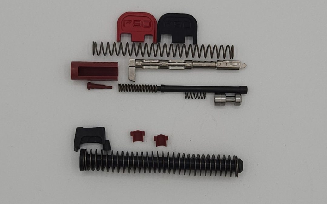 PF-Series MIM Slide Parts Kit Black/Red G17 RSA