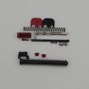 pf series slide parts kit silver/red g17 rsa