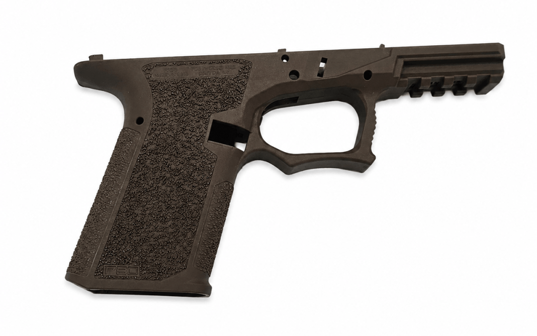 POLYMER80 PFC9 “SERIALIZED” COMPACT PISTOL FRAME FITS GLOCK 19/23/32 – STRIPPED – FDE