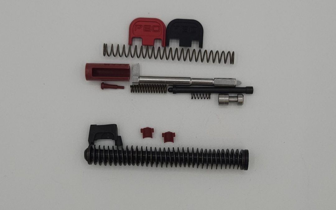 PF-Series CNC Slide Parts Kit Black/Red G17 RSA